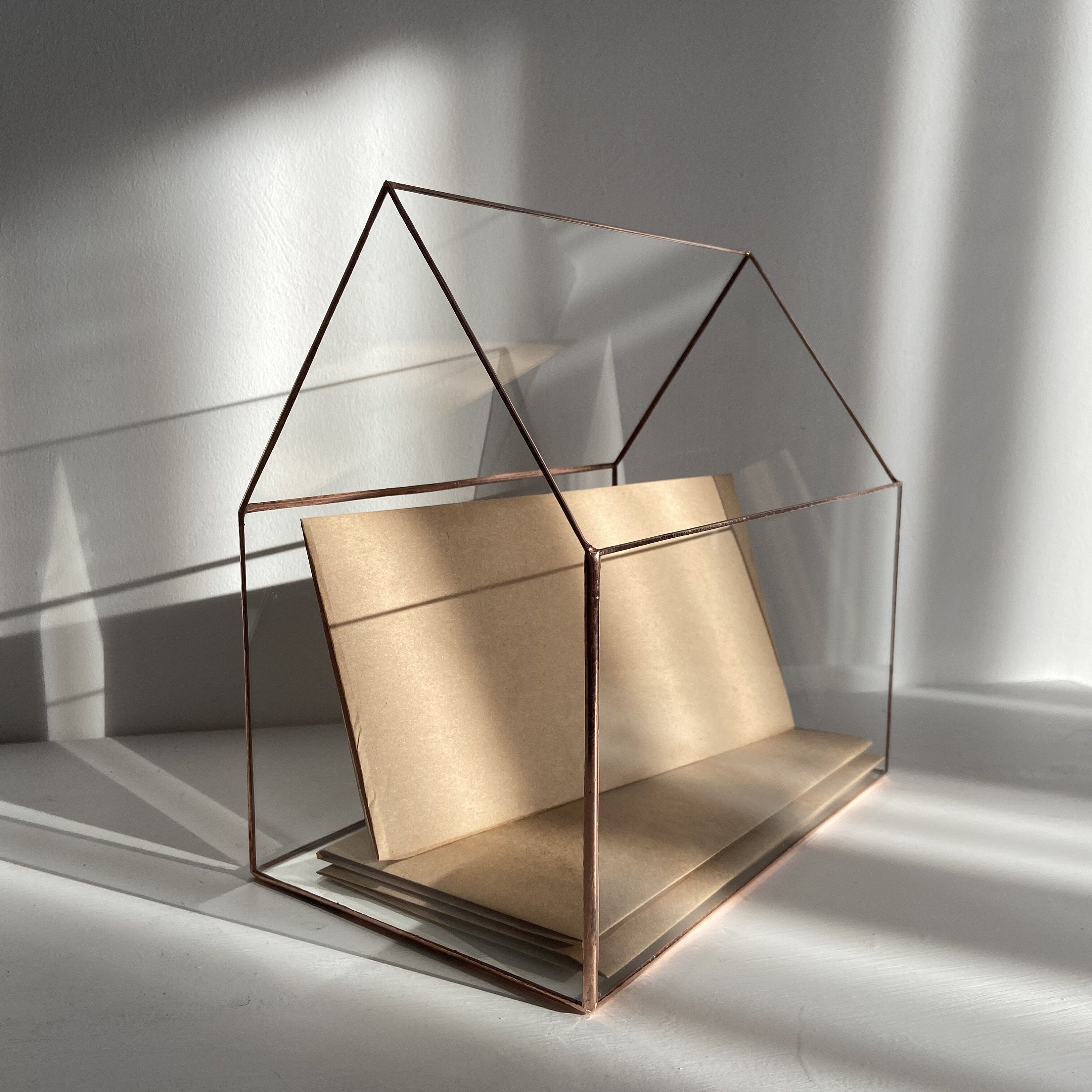 Large Glass Wedding Card Box Wedding House Card Box Card Etsy UK