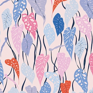 Periwinkle by AGF Studio | Dancing Leaflets | Art Gallery Cotton Fabrics | Sold by 1/2 Yard – Continual Cut