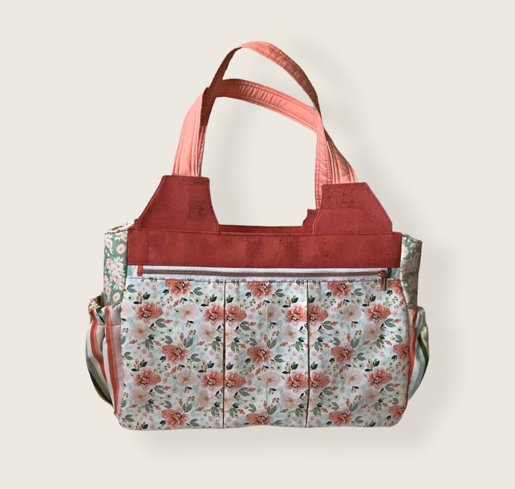 Custom Diaper Bag Cork Tote Bag Large Tote Cork Baby Bag Etsy