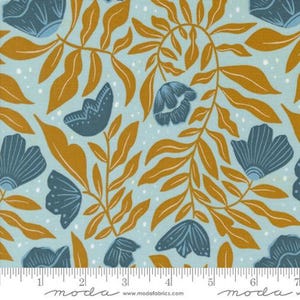 Folk Lore by Fancy That Design House | Dancing Flowers in Mist | Moda Cotton Fabrics | Sold by 1/2 Yard – Continual Cut
