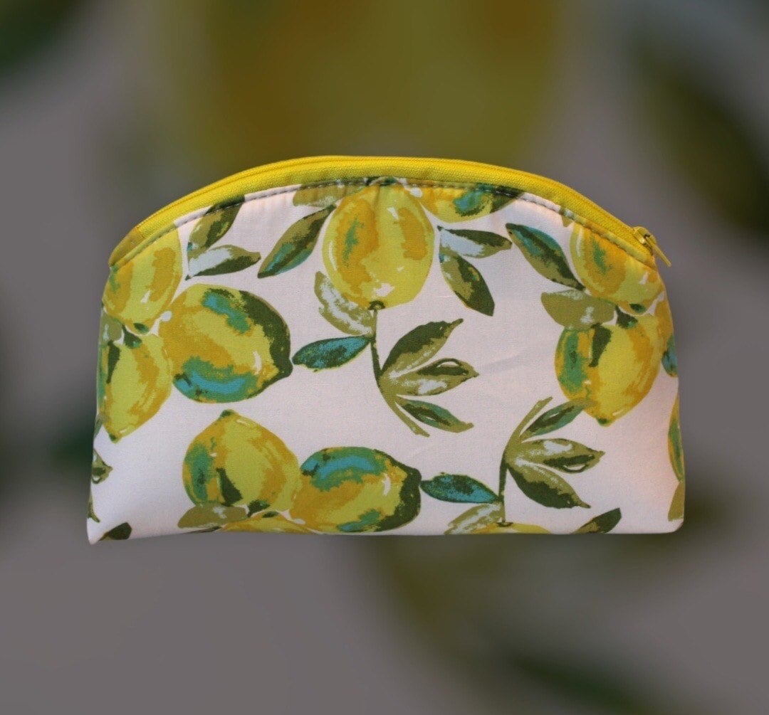 Makeup Bag Unique Makeup Bag Essential Pouch Custom Cosmetic Bag Lemon