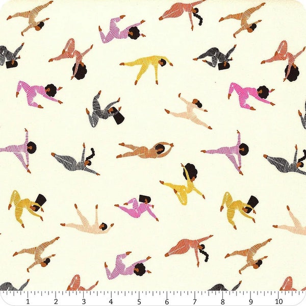 Linear by Rashida Coleman - Hale | Leap in Natural | Ruby Star Society Cotton Fabrics | Sold by 1/2 Yard – Continual Cut