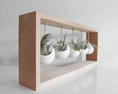 Succulent Wall Planter, Hanging Air Plant Display, Handmade Mother 39 s Day Gift