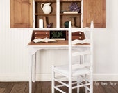 Drop Front Secretary Desk With Chair