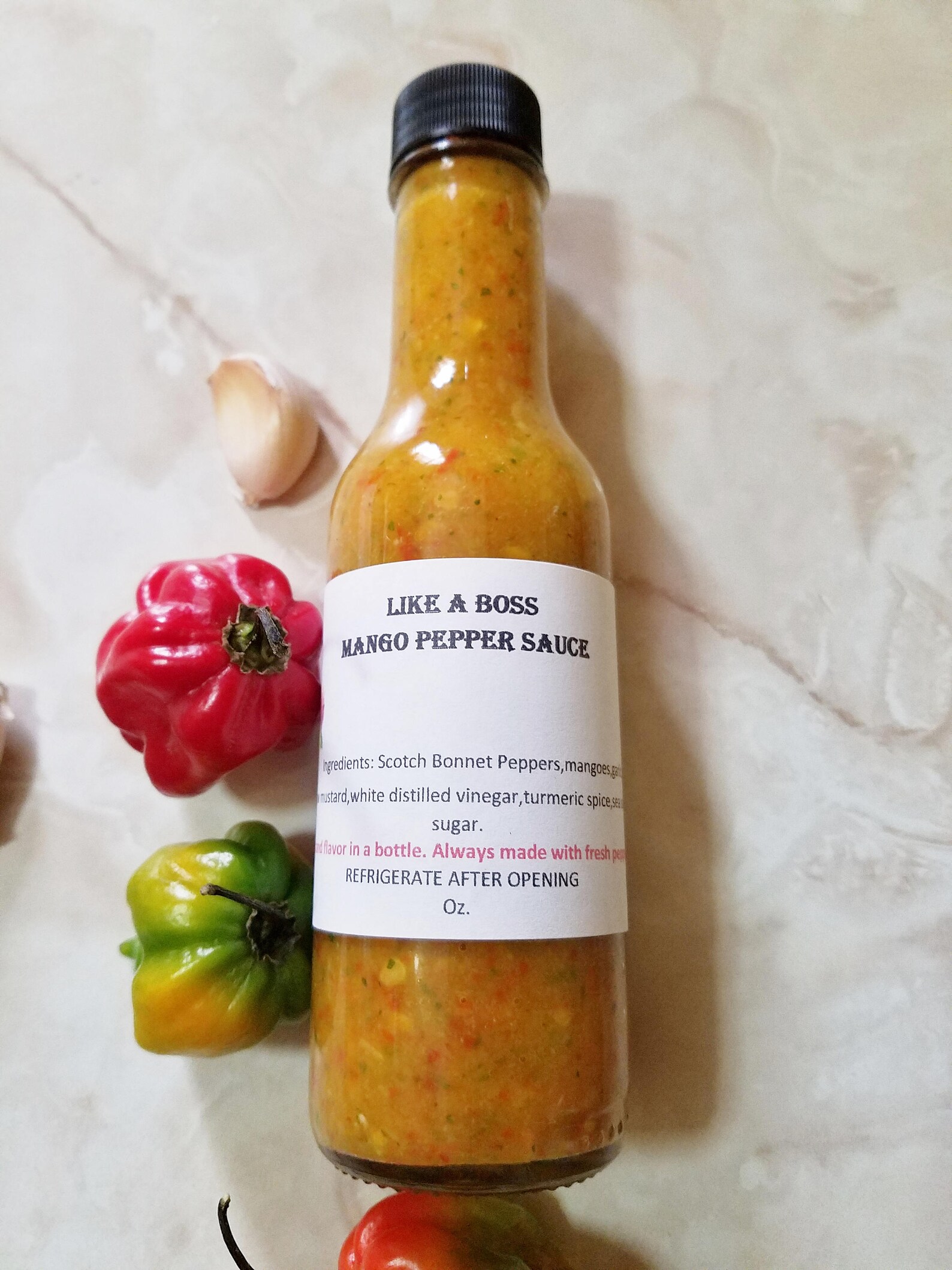Hot Sauce Trinidad Pepper Sauce Scotch Mango Hot Etsy