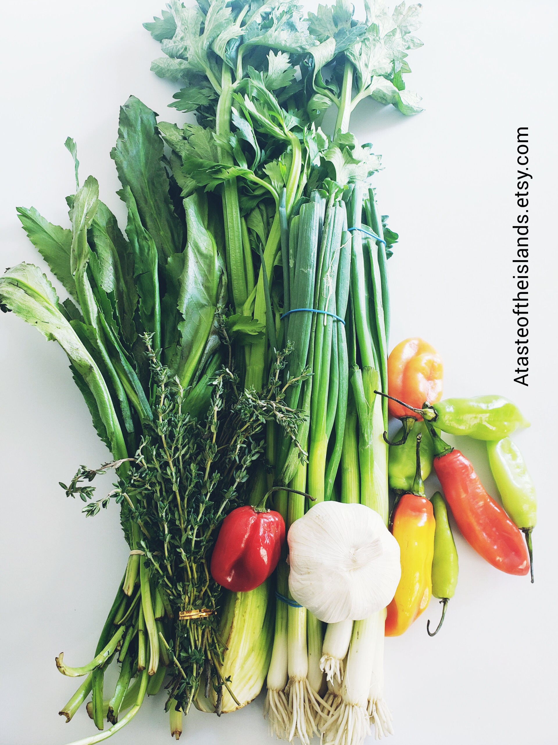 Fresh Trini Green Seasoning BundleMakes 36 oz. de Condimento Etsy