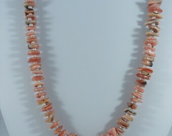Rhodonite Necklace with Sterling Silver