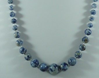 Blue Jasper Gemstone Necklace