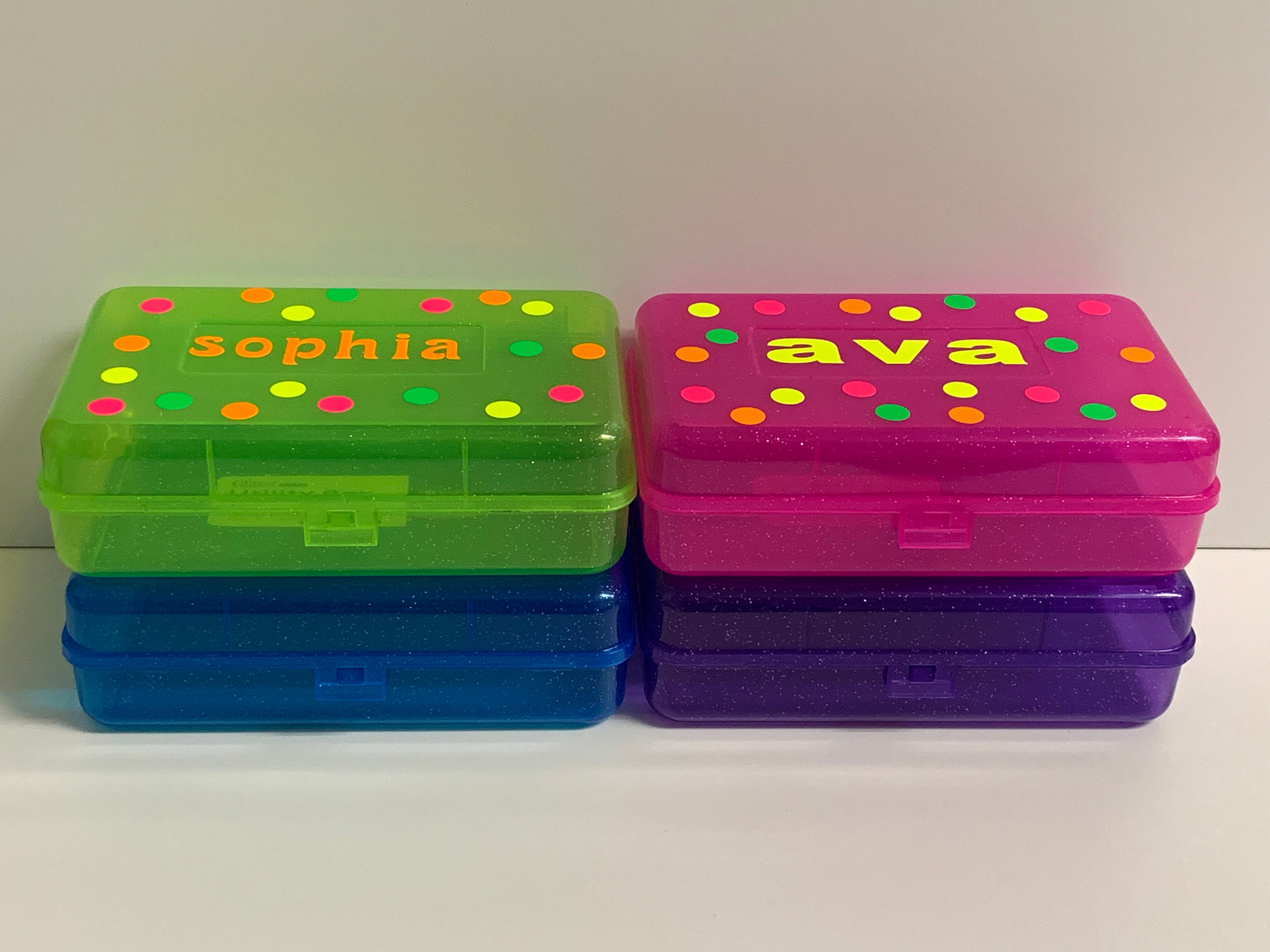Personalized Glitter Multi Purpose Storage Boxes Etsy