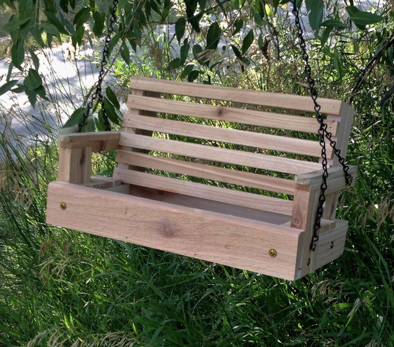 Bird Wildlife Accessories Wooden Porch Swing Bird Feeder Home Garden Citricauca Com