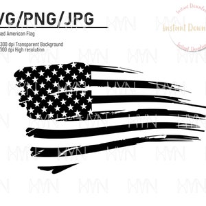 Distressed American Flag Digitale Datei/Schneidedatei/Vektor/Druckdatei/SVG/PNG/US Flagge/Glowforge/Lasergravur