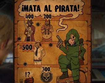 Mata Al Pirata! Shooting Gallery RE4 Poster/Print