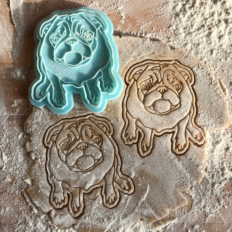 Pet portrait cookie cutter Personalized cookies Your cat portrait design cookie cutter Custom dog cookie stamp clay stamp Play-doh mold
