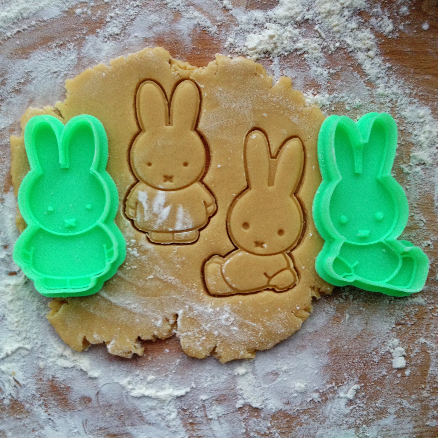 Miffy cookie cutter. Rabbit cookie stamp. Baby shower cookies Etsy