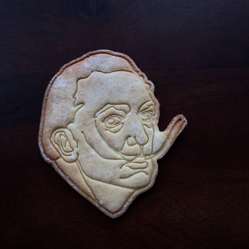 Dali Cookie Cutter. Spanish Surrealist Portrait Cookie Stamp. Etsy