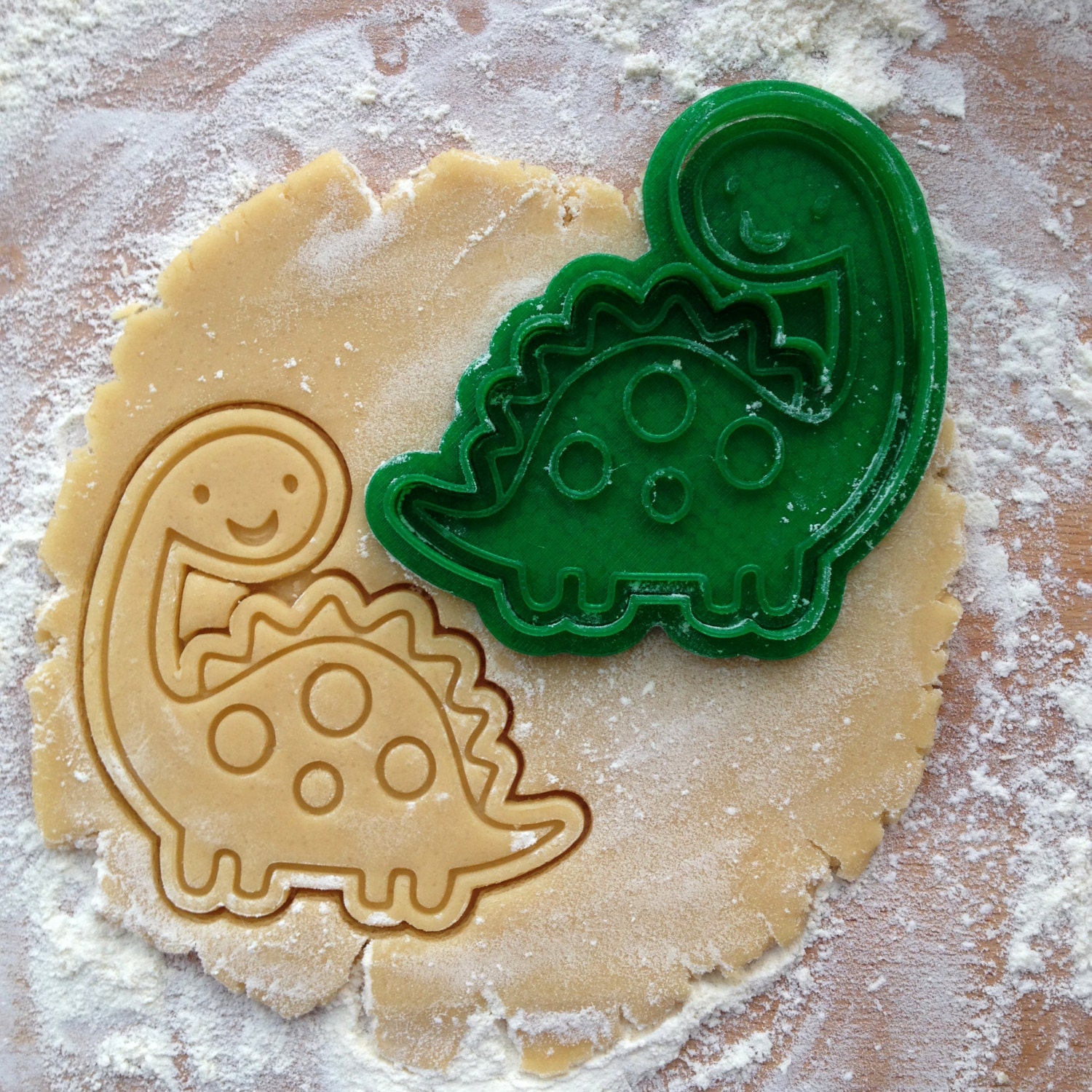 Brontosaurus cookie cutter. Dinosaur cookie stamp. Animal | Etsy