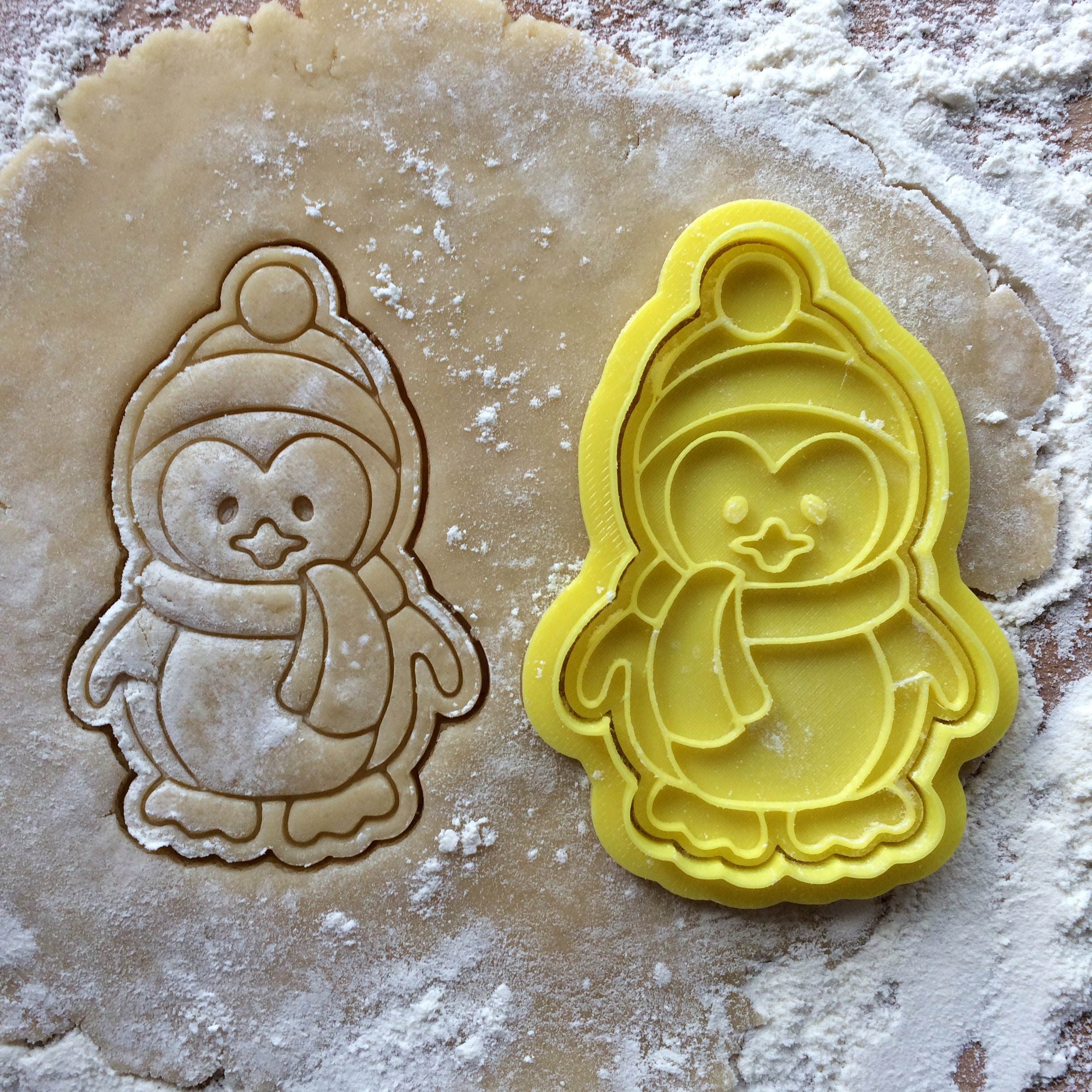 Penguin cookie cutter. Christmas cookie stamp. Kid's party Etsy