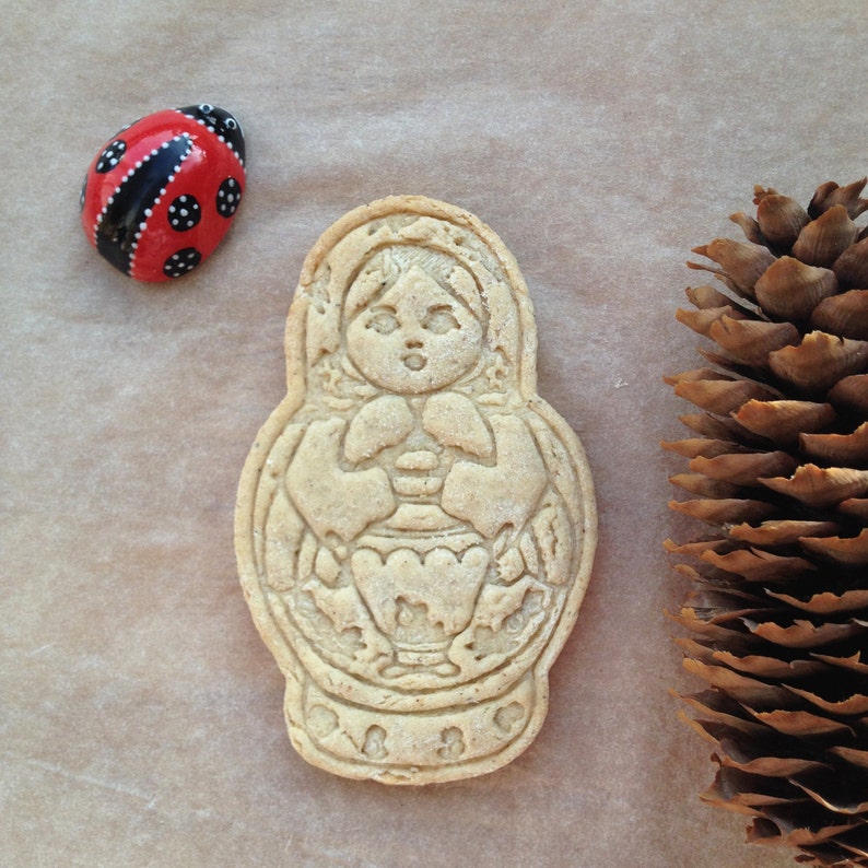 Matryoshka cookie cutter. Russian doll cookie stamp. Japanese Etsy