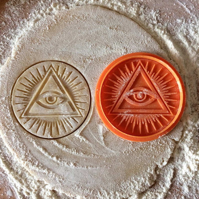 Eye of Providence cookie cutter. All-seeing eye of God cookie st