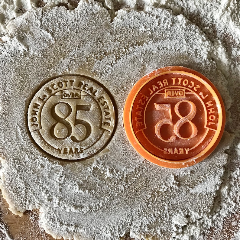 Business logo cookie cutter. Custom cookie stamp. Personalized Etsy