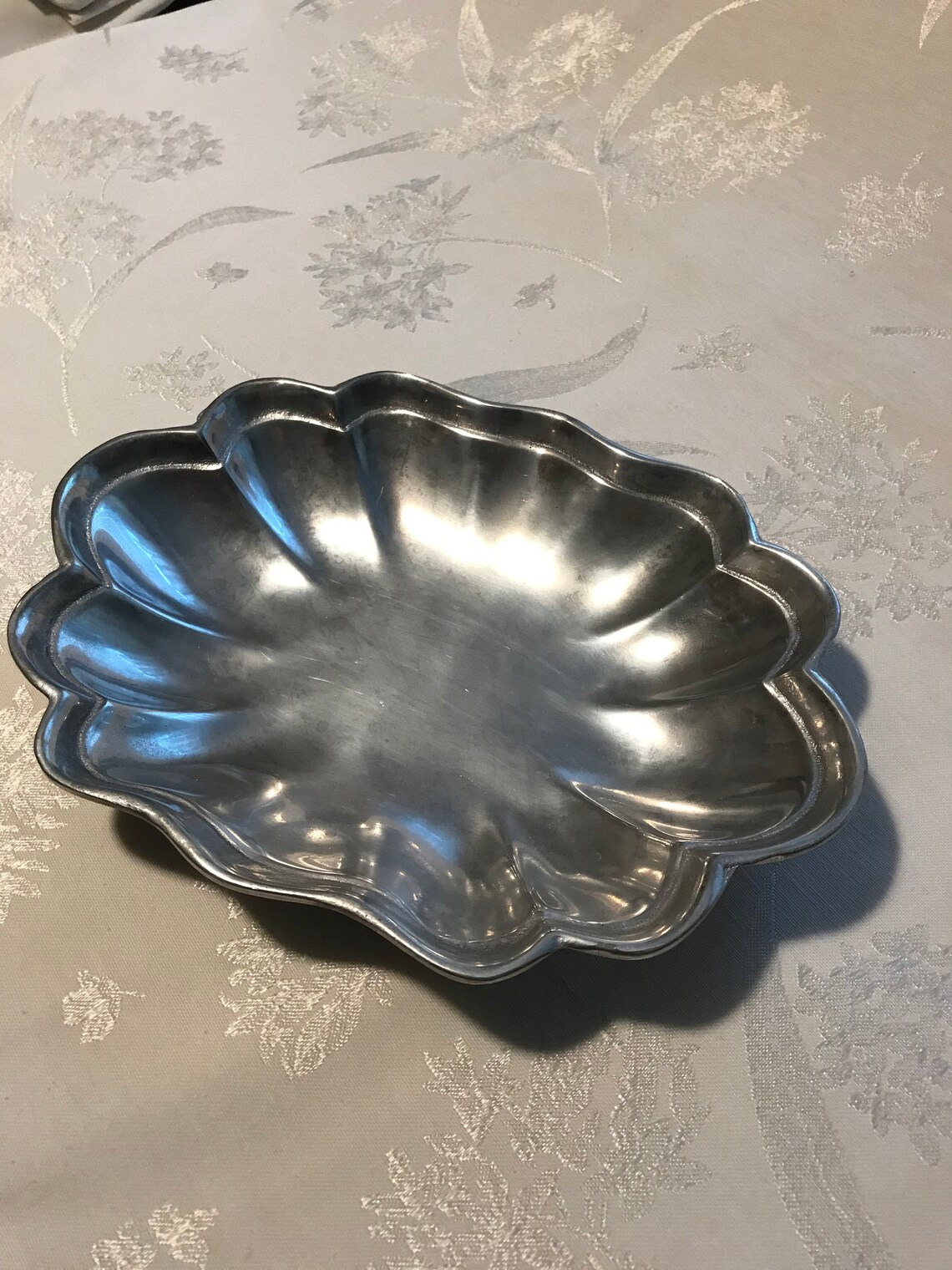 Wilton Armetale Pewter Fluted Serving Tray Etsy