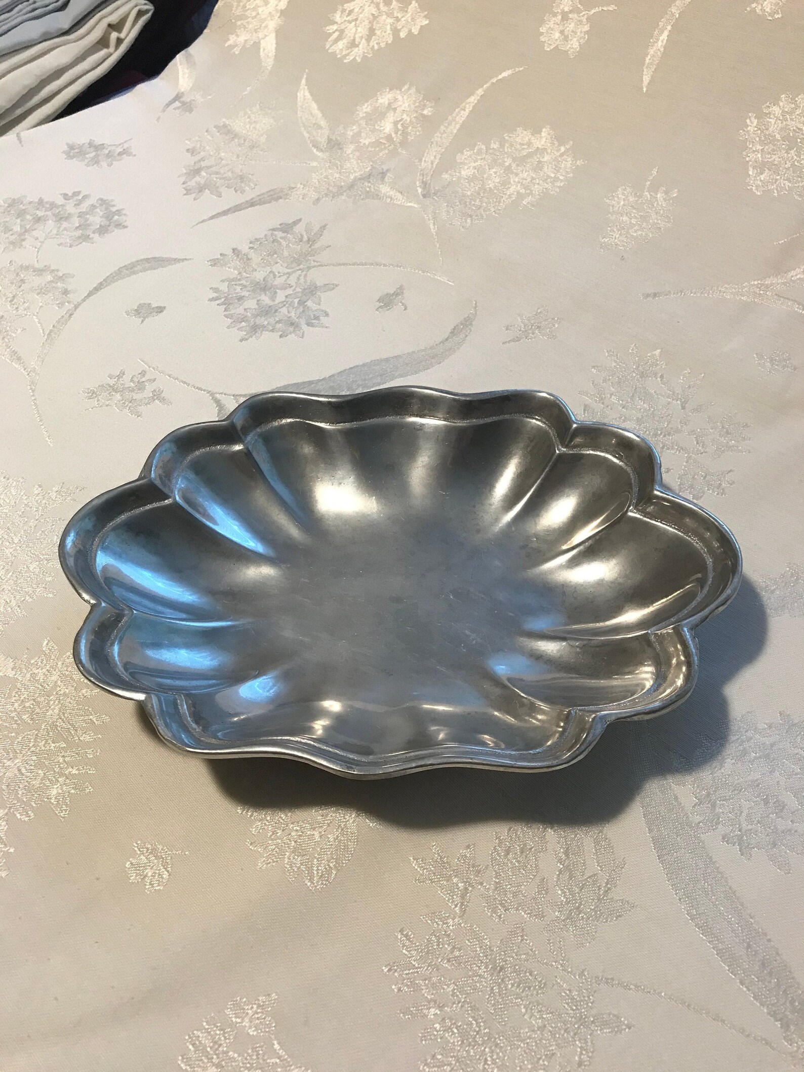 Wilton Armetale Pewter Fluted Serving Tray Etsy