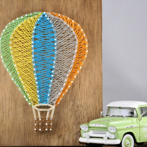 Wood Hot Air Balloon Wall Decor Etsy