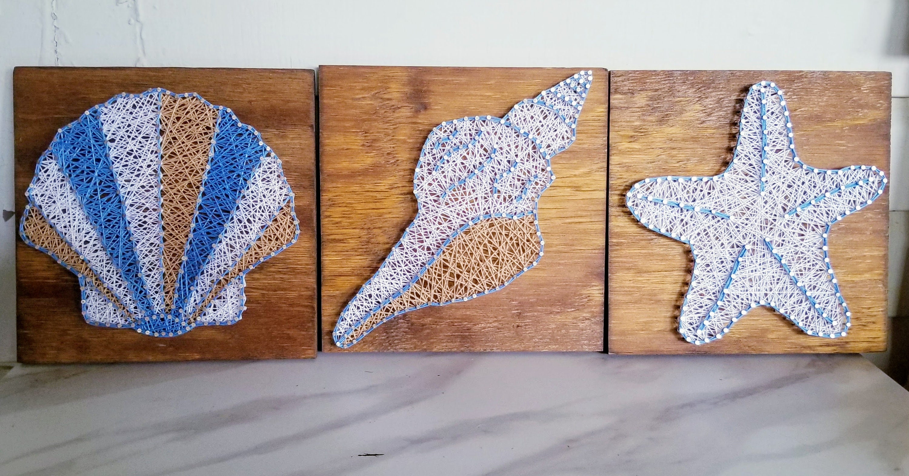 Beach String Art Beach Inspired Wall Decor Beach Wall Art Beach Home