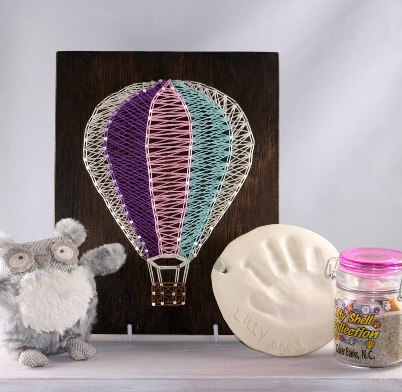 Hot Air Balloon String Art Nursery Decor Hot Air Balloon Etsy