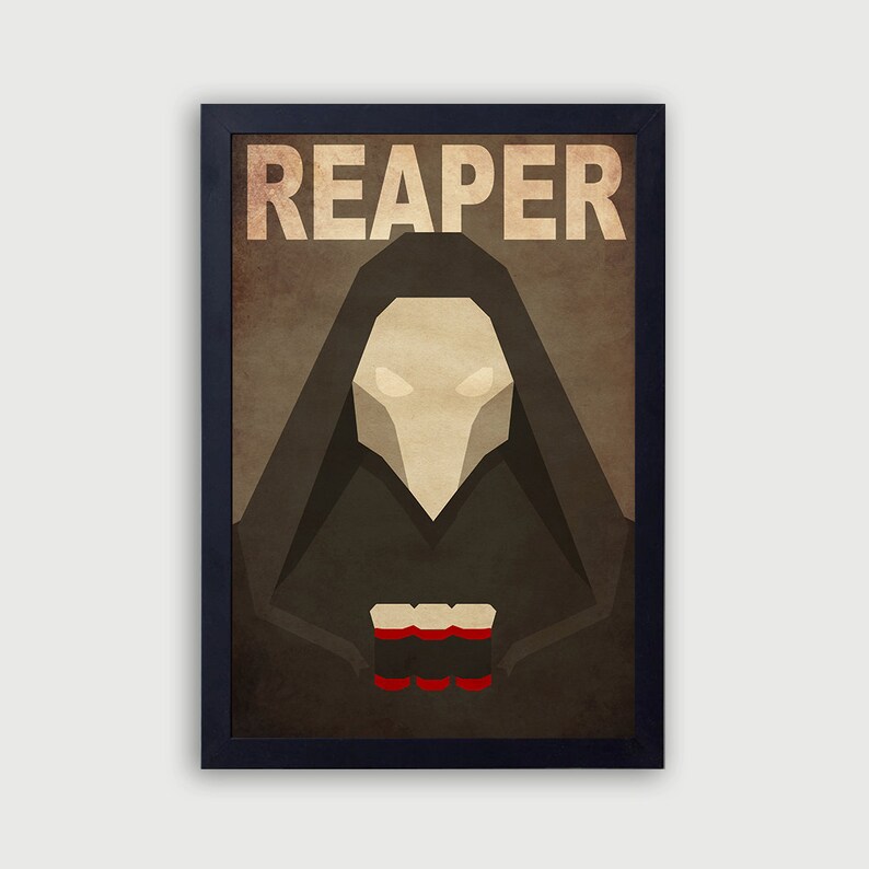 OVERWATCH Reaper POSTER Blizzard Gamer Video Game Poster 24x36