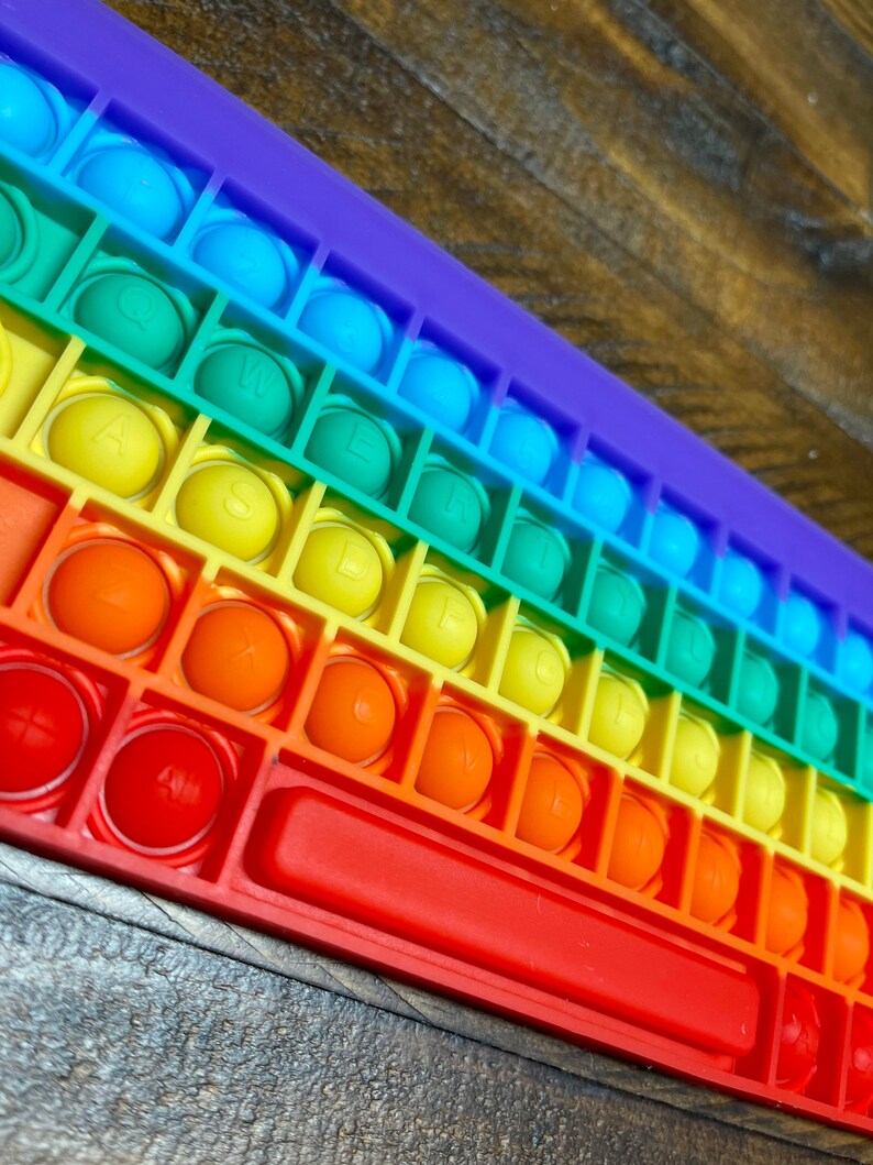 Keyboard Popit Fidget Toy Etsy
