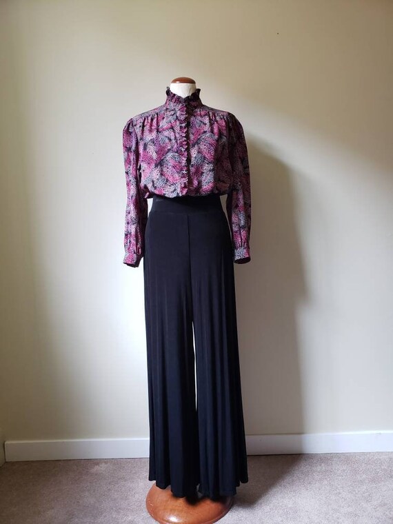 Vintage 90s slinky wide leg palazzo trousers | 199