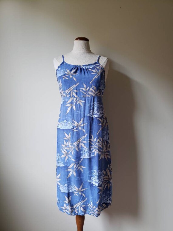 Vintage 90s Hawaiian tropical print beach dress |