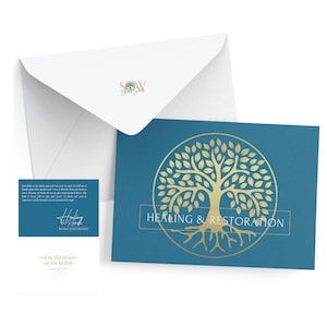 SGS™ inspirador | Coleção de 3 cartas (4x6) | Cartão comemorativo dobrado de cura e restauração