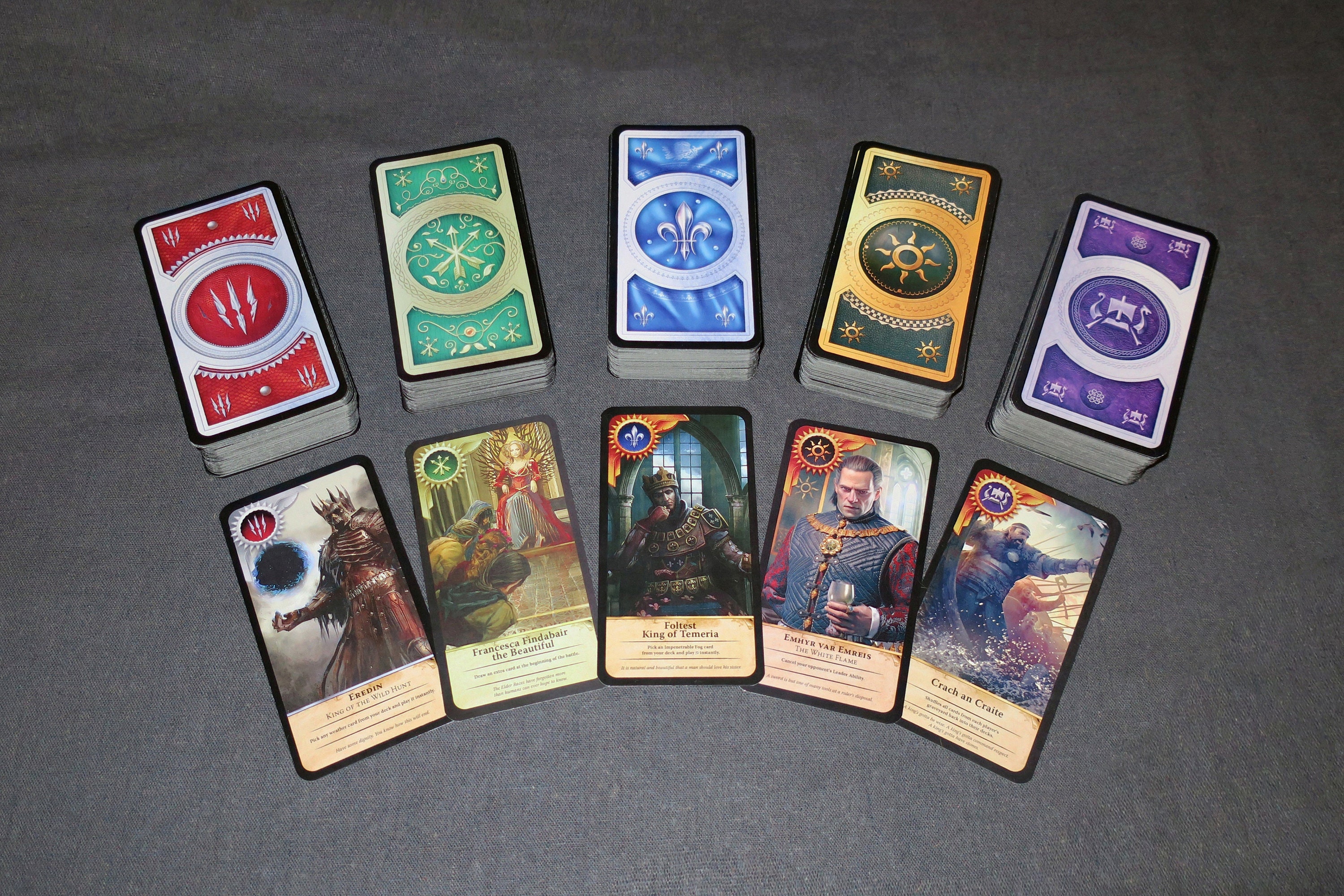 Gwent Cards 5 decks Full Set Ballad Heroes expansion 484 Etsy