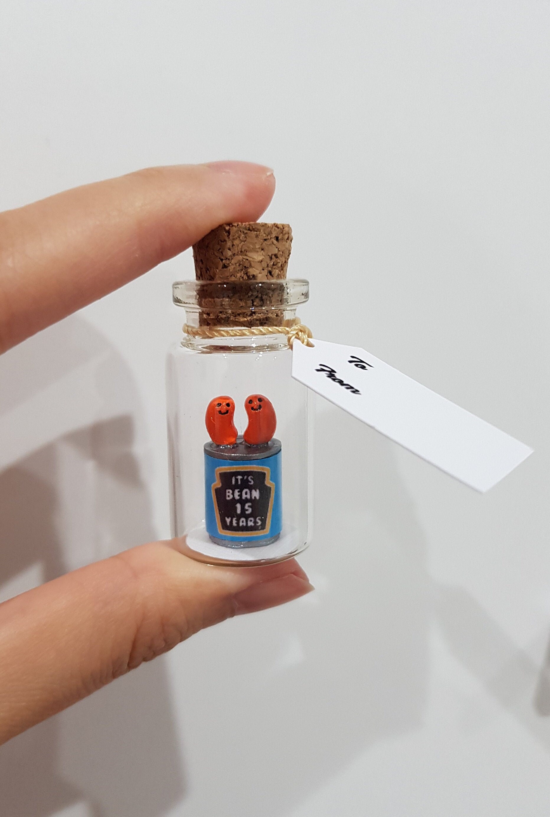 Baked bean custom anniversary gift human hooman bean Etsy