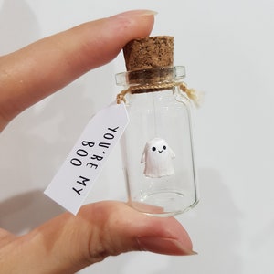 My Boo ghost anniversary mini bottle, gift for him, gift for her, husband, wife, gift for girlfriend, gift for boyfriend, keepsake, love