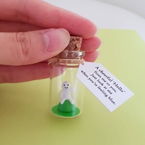 Say hi, hello gift, Cheer up gift, positive gift,friend loved one, isolation anxiety, hug in post box, miniature bottle image 2
