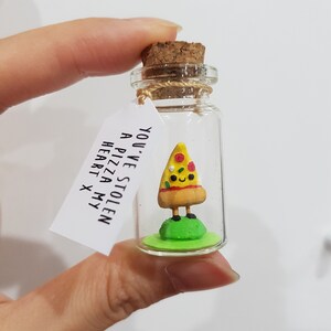 Pizza my heart, anniversary miniature bottle gift, pizza food pun, gift for her, gift for him,husband wife gift, cute food, slice of pizza