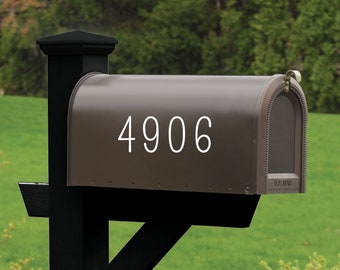Custom Mailbox Numbers Decal, Mailbox Stickers, Modern House Numbers, Address Vinyl Stickers, Mailbox Decals, Numbers for Mailbox