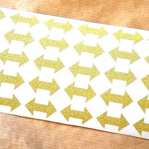 20 stickers de flèche de paillettes, joints de faire-part de mariage, joint d’enveloppe or, paillettes flèche étiquettes cadeau tags chambre d’enfant stickers muraux, fête d’anniversaire