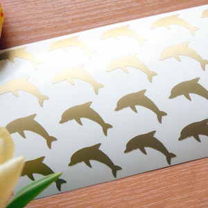 30 dolfijn stickers, onder waterpartij, dolfijn vinyl sticker vis envelop zeehonden, bruiloft afdichtingen, planner stickers, nautische partij uitnodigingen