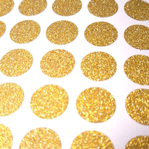 30 Glitter Polka Dot stickers, Party Stickers, Gold glitter stickers, Glitter Circle Decals, Envelope Seal, Dot Wedding Planner Sticker