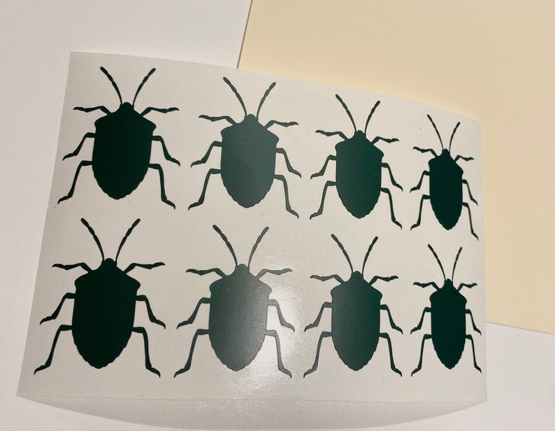 30 Bug Beetle Stickers, Insect Nursery Decal, Stickers, Farmhouse Bug ...