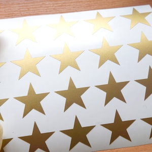 Pegatinas de 30 estrellas, pegatinas planner, sellos de sobre estrella, calcomanía de estrella de oro, calcomanía de pared de vivero, decoración de ducha de bebé, sello de invitación, vinilo estrella