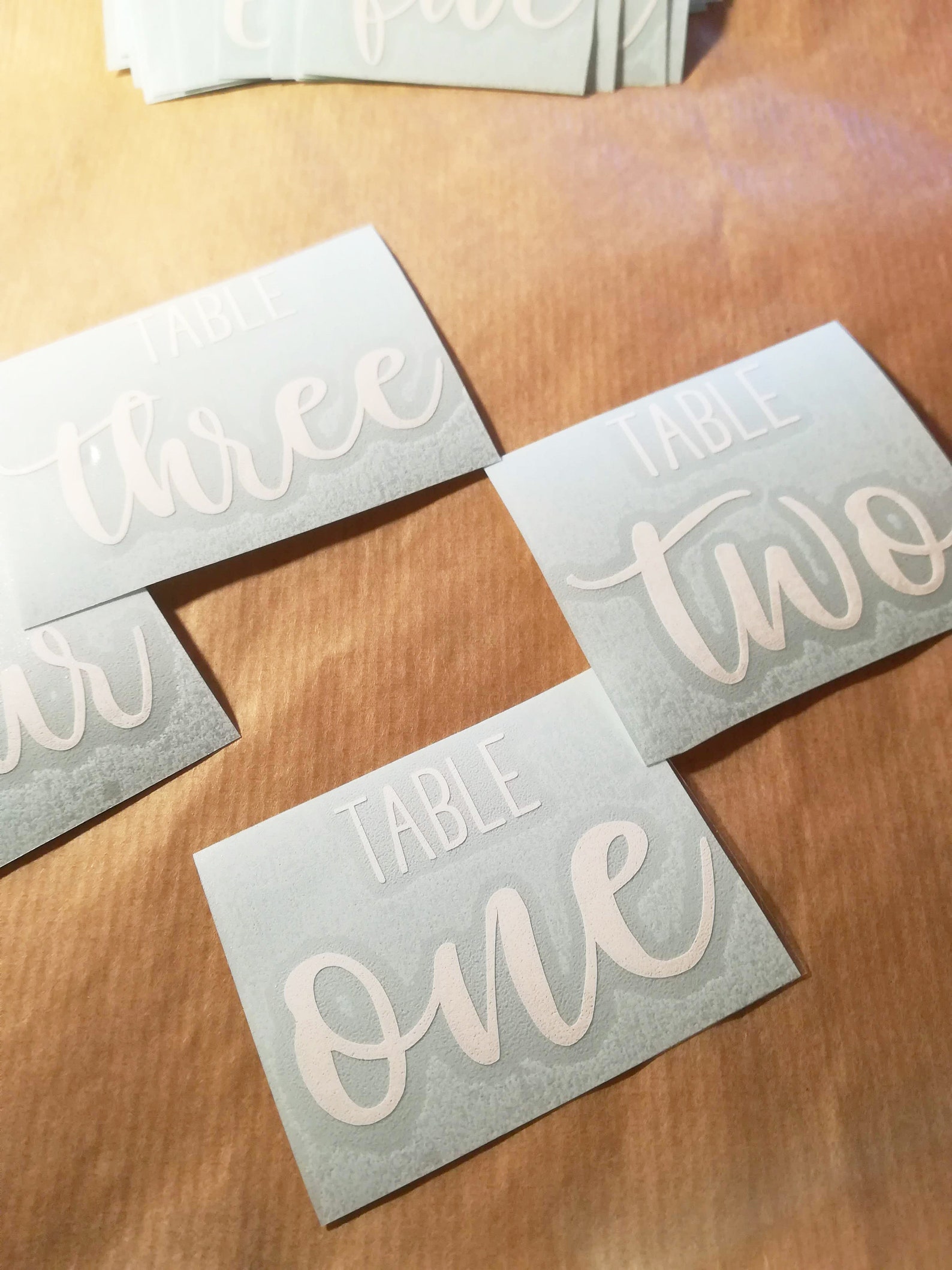 Wedding Table Number Decals Number Stickers Party Place Card Etsy