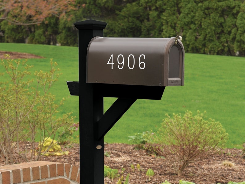 Custom Mailbox Numbers Decal Mailbox Stickers Modern House Etsy