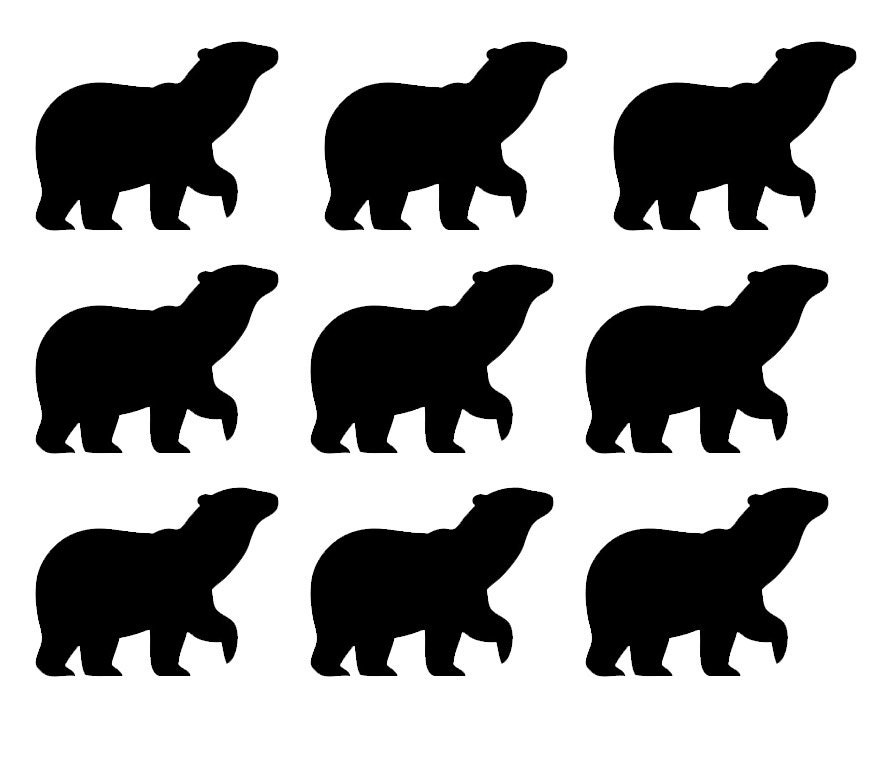 30 Bear Stickers, Bear Nursery Wall Decal, Envelope Seals, Baby Bear Theme Party, Bear Sticker, Bear Wall Decal, Animal Decal, Party Sticker