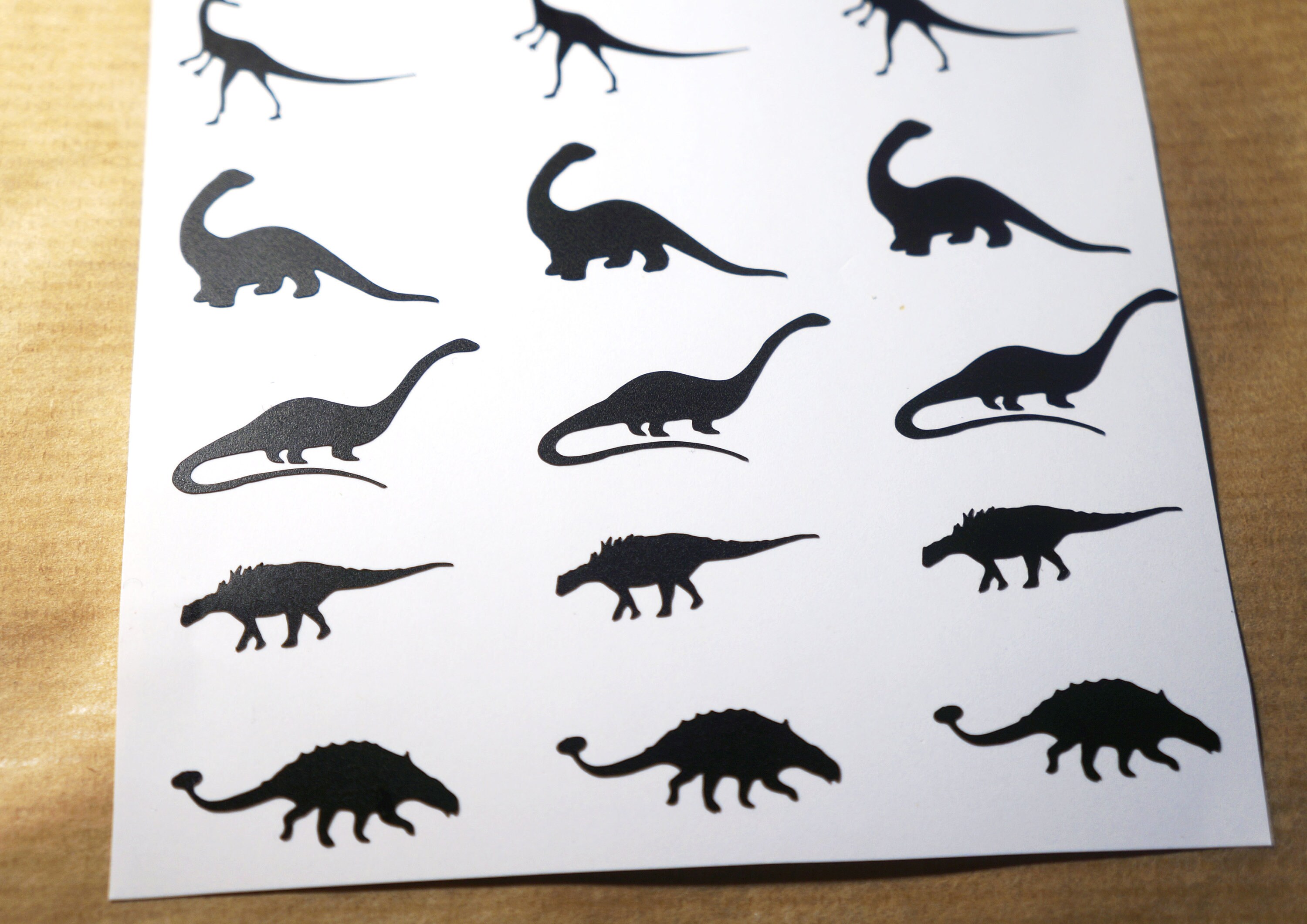 50 Dinosaur Stickers Dino Vinyl Decal Modern wall decal Boy Etsy