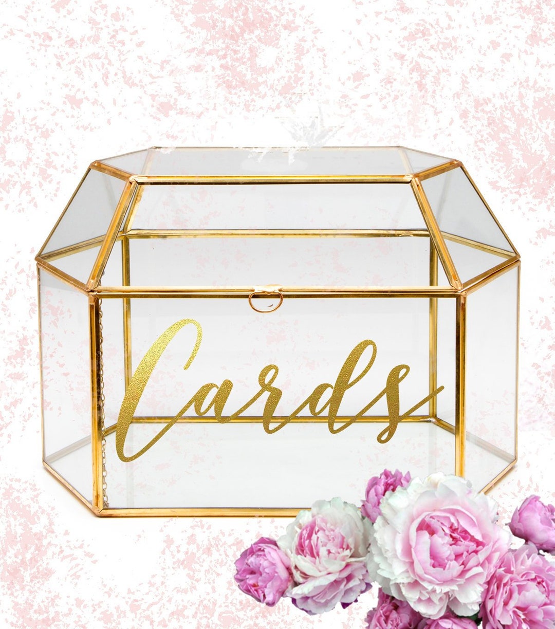 Wedding Cards Box DECAL, Glass Box Sticker, Rustic Cards Decal, Vinyl ...